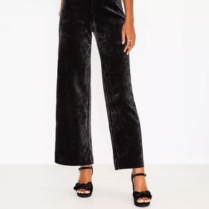 Ann Taylor Wide Leg Velvet Tall Pants NWT
